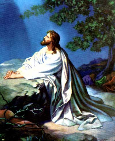 Христос молится в гефсиманском саду